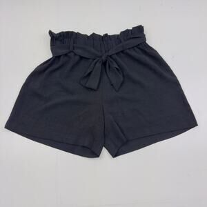 Nicole Miller Dressy Flowy High Waist Paperbag Tie Waist Shorts Women's Size M